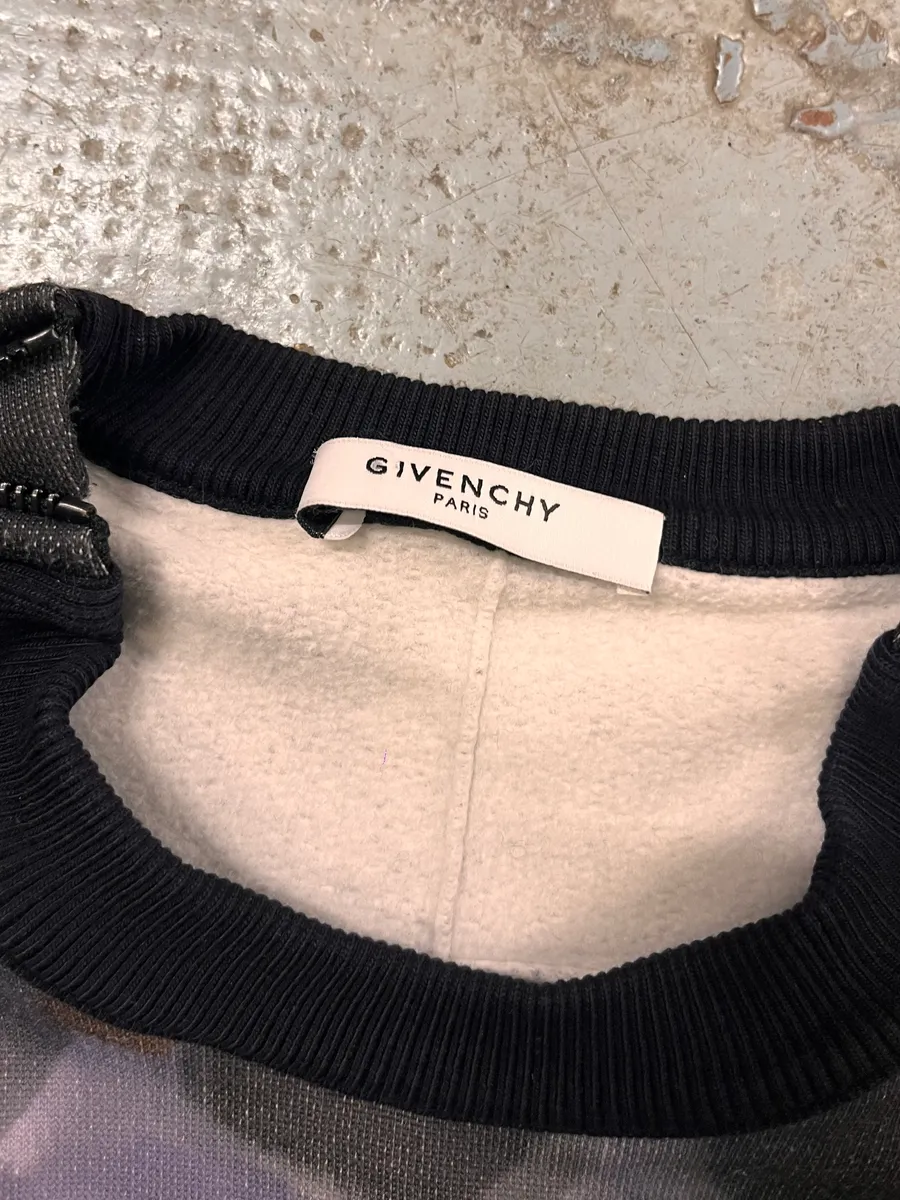 2010s Givenchy Doberman Paint Effect Black Sweater - Image 8