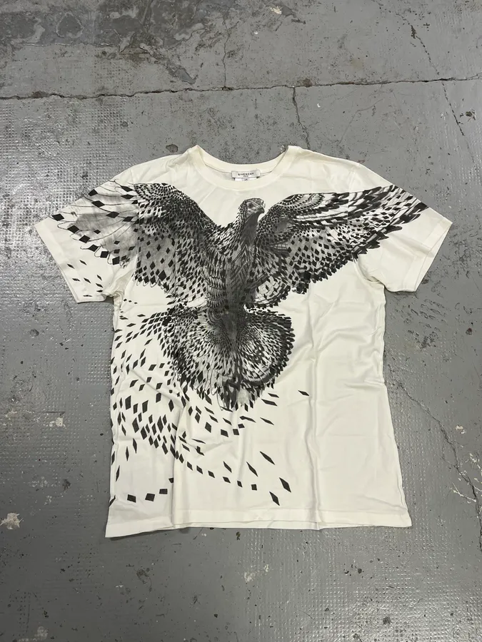 2010s Givenchy Majestic Bird White T-Shirt