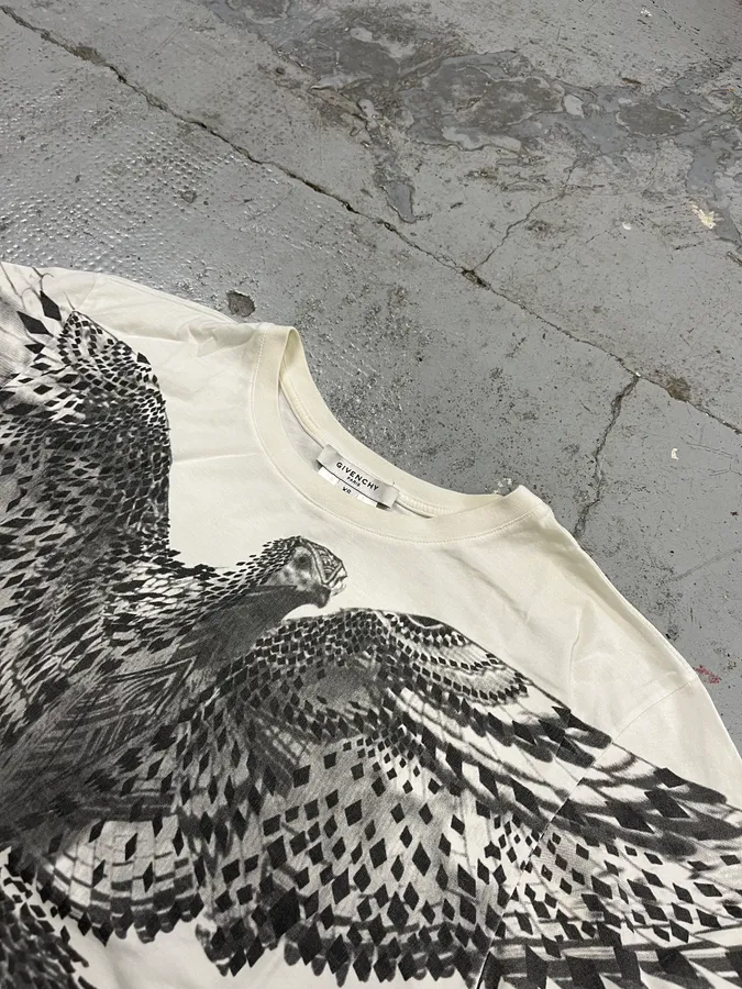 2010s Givenchy Majestic Bird White T-Shirt - Image 4