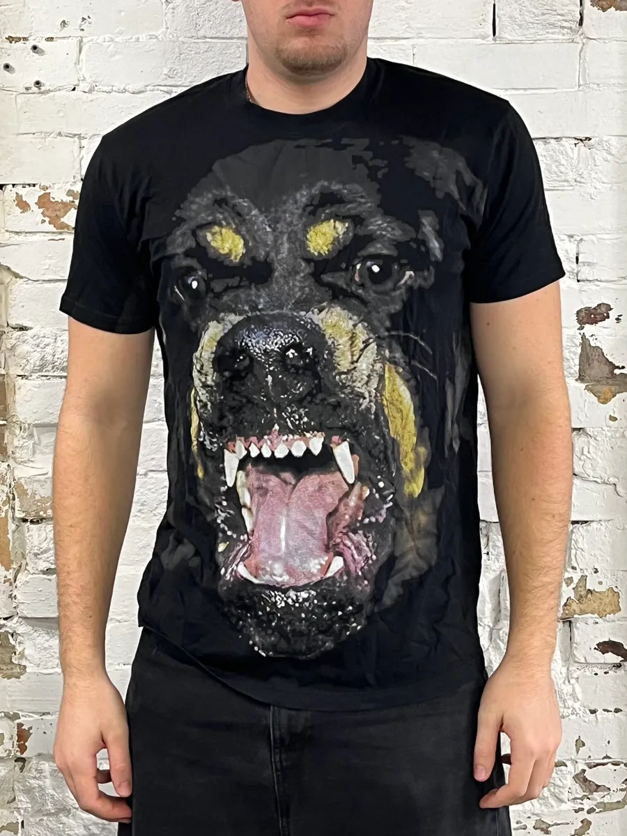 2010s Givenchy Rottweiler Black T-Shirt - Image 2