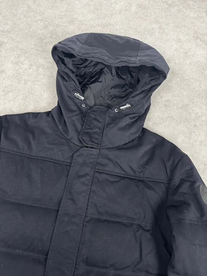 2010s Gucci Black Dark Hooded Puffer Jacket - Image 5