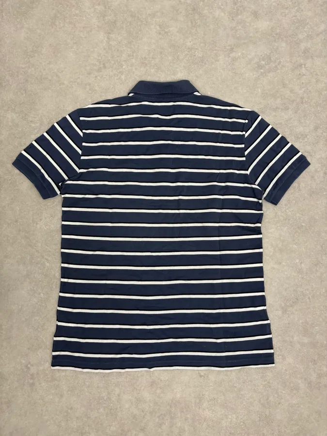 2010s Gucci Blue Striped Polo - Image 6