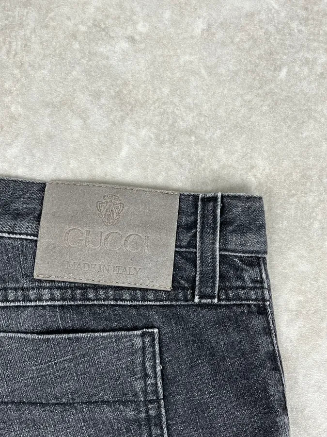 2010s Gucci Grey Denim Straight-Leg Jeans - Image 9