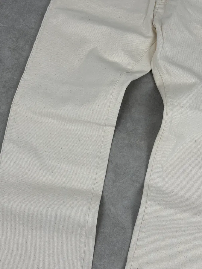 2010s Jil Sander Creamy Beige Straight Denim Jeans - Image 10