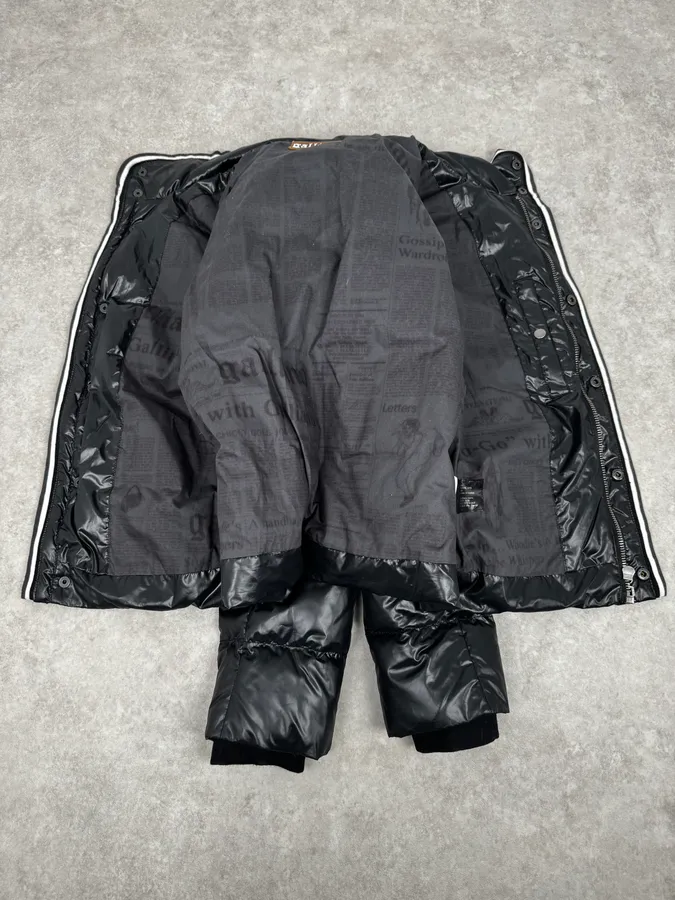 2010s John Galliano Black Hooded Puffer Jacket - Image 10