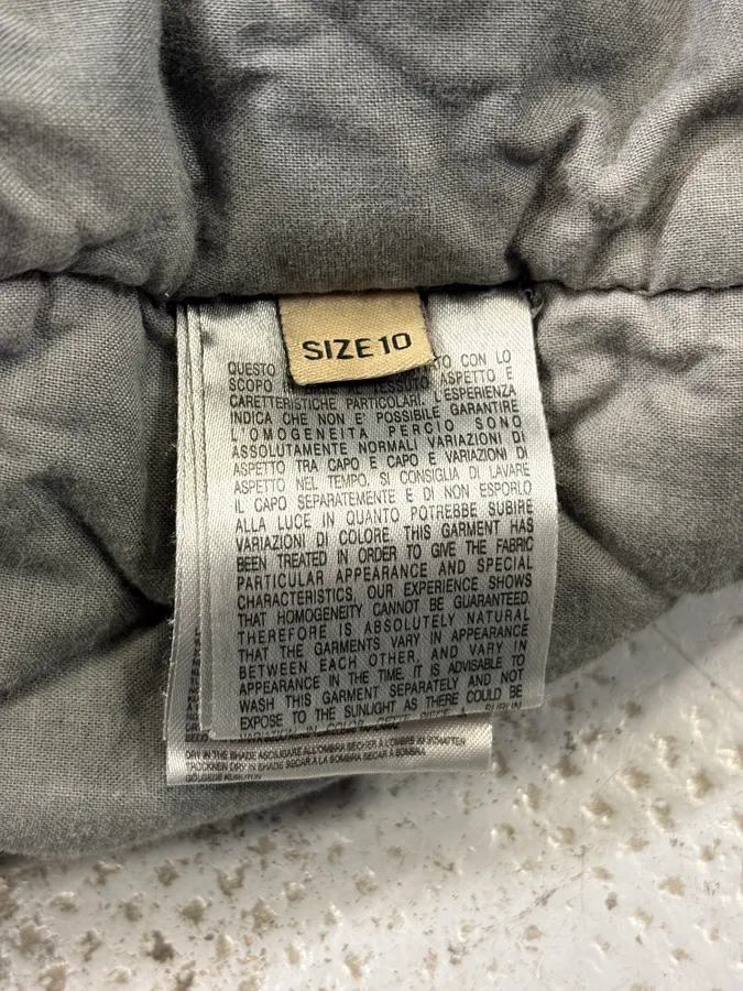 2010s John Galliano Grey Cargo Newspaper Print Hooded Parka - Image 9