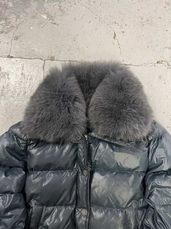 2010s John Galliano Navy Extra Bomber Puffer Jacket - Image 4