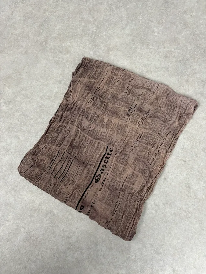 2010s John Galliano Newspapers Magazine Scarf - Image 7