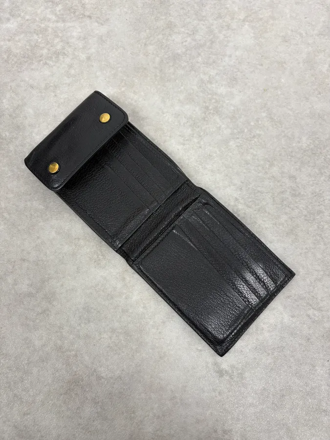 2010s Maison Margiela Black Leather Wallet - Image 3