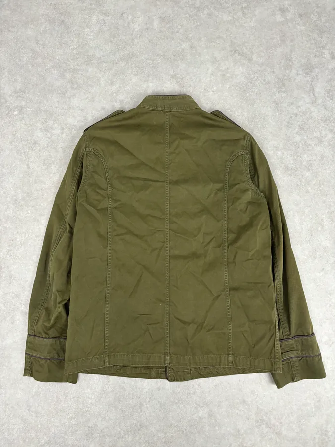 2010s Marc Jacobs Olive Military Field Officer Jacket - Image 5
