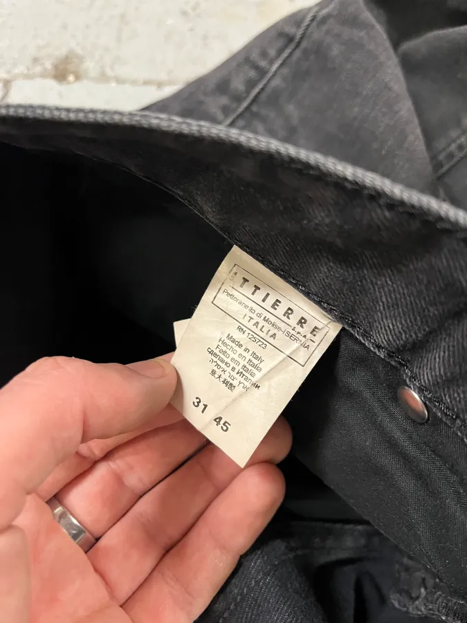 2010s Pierre Balmain Biker Dark Grey Slim Denim Jeans - Image 13