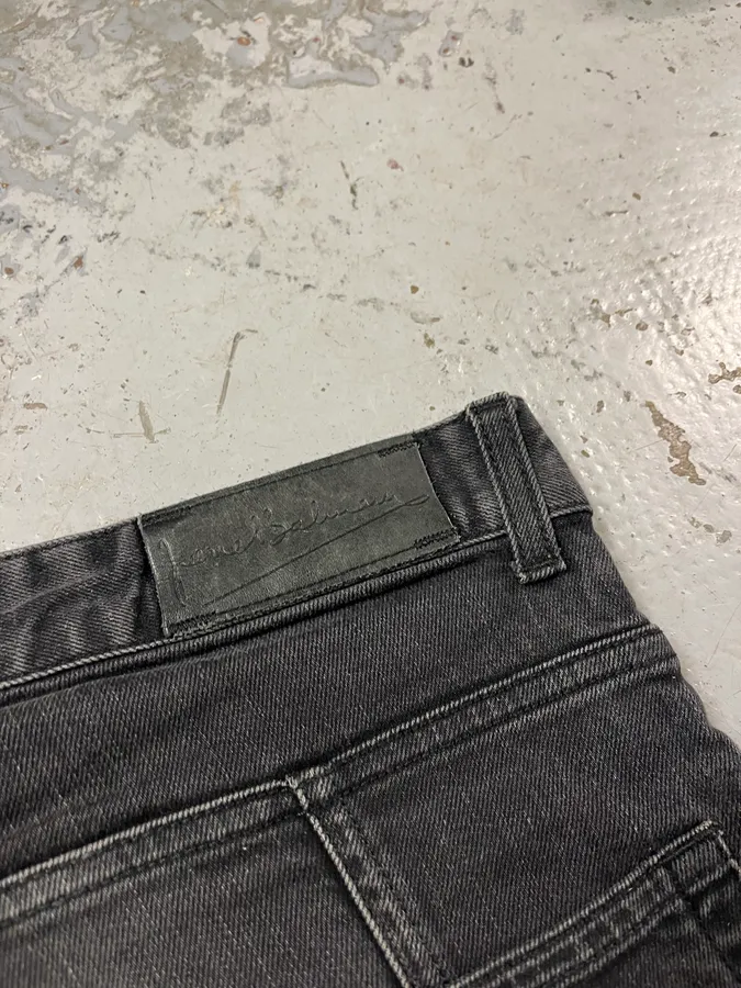 2010s Pierre Balmain Biker Dark Grey Slim Denim Jeans - Image 9