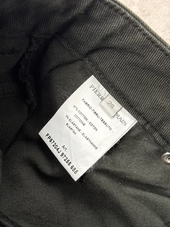 2010s Pierre Balmain Dark Green Denim Distressed Jeans - Image 11