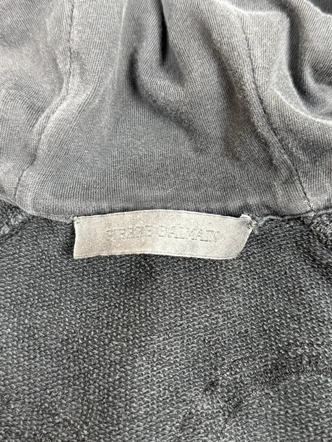 2010s Pierre Balmain Grey Distressed Zip-up Hoodie - Image 11