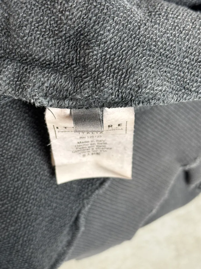 2010s Pierre Balmain Grey Distressed Zip-up Hoodie - Image 13