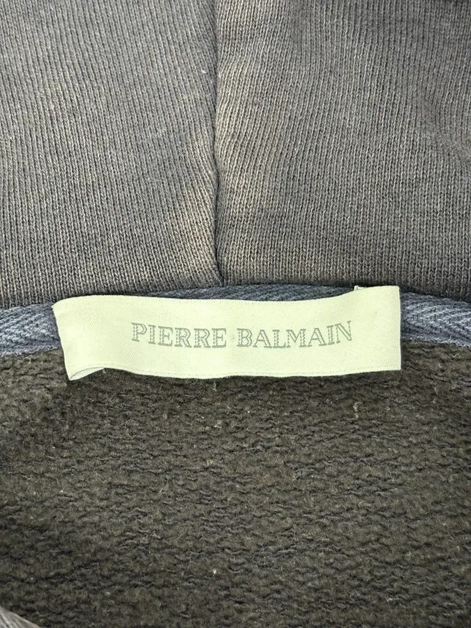 2010s Pierre Balmain Navy Eagle Embroidered Zip-up Hoodie - Image 12