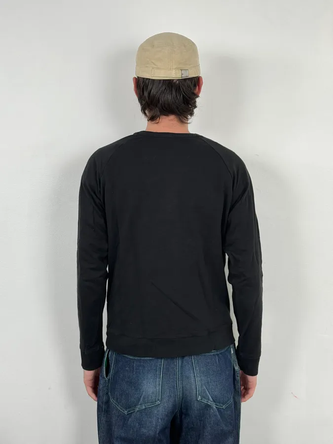 2010s Pierre Balmain Officer Zip Black Sweater - Image 3
