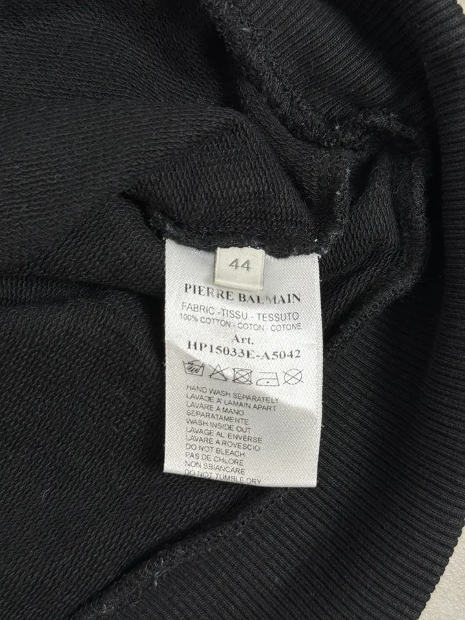 2010s Pierre Balmain Officer Zip Black Sweater - Image 9