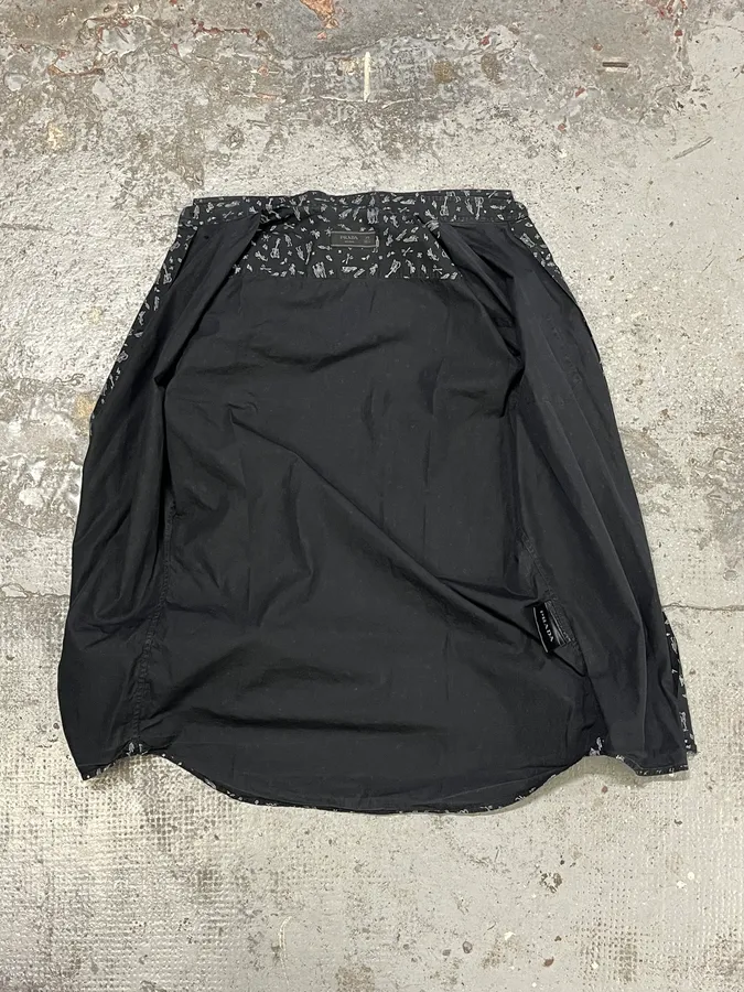 2010s Prada Black Mafia Relaxed Shirt - Image 7