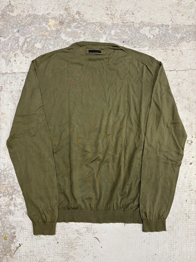 2010s Prada Olive Green Sweater - Image 6