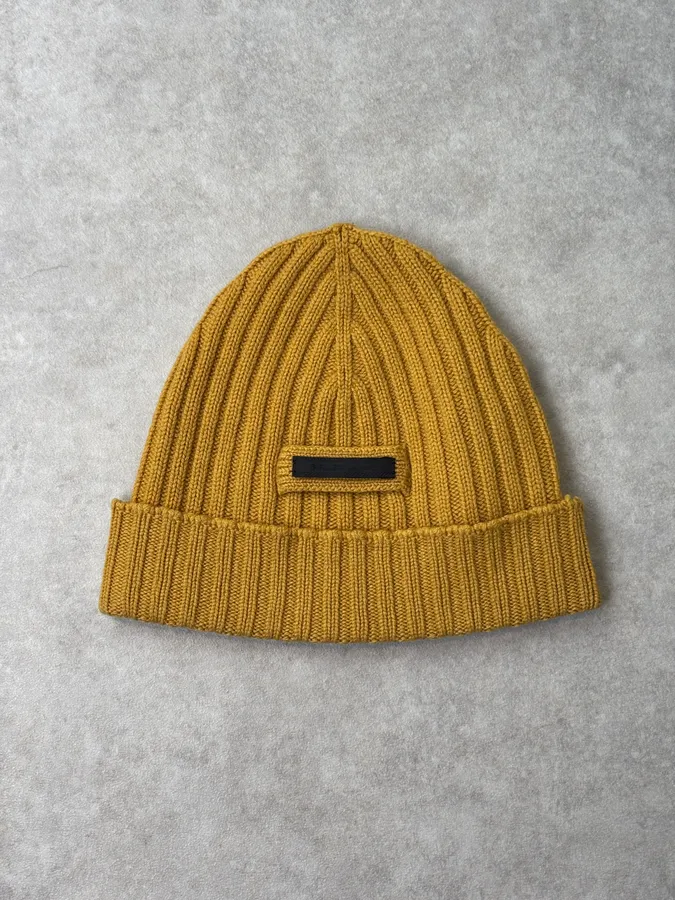 2010s Prada Yellow Cashmere Beanie