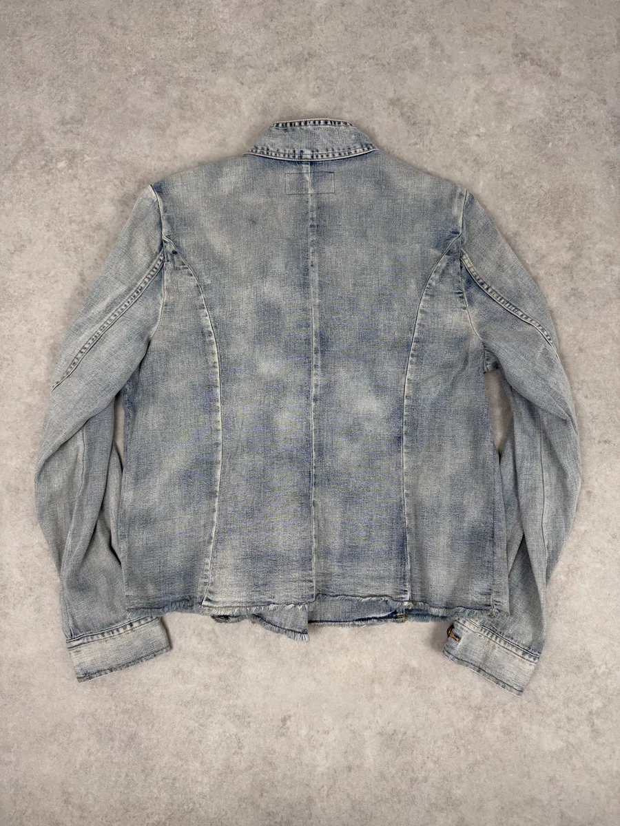 2010s Ralph Lauren Blue Denim Officer Napoleon Jacket - Image 6