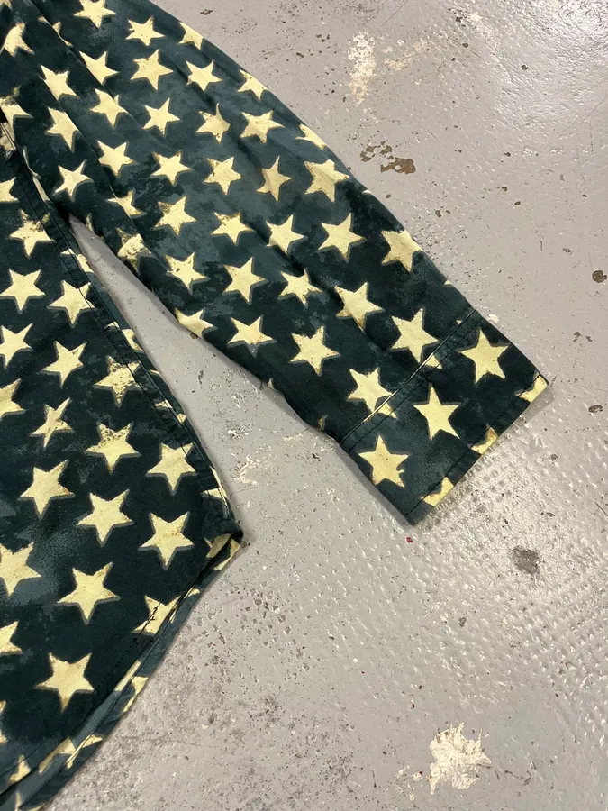 2010s Ralph Lauren Bue Star Print Shirt - Image 6