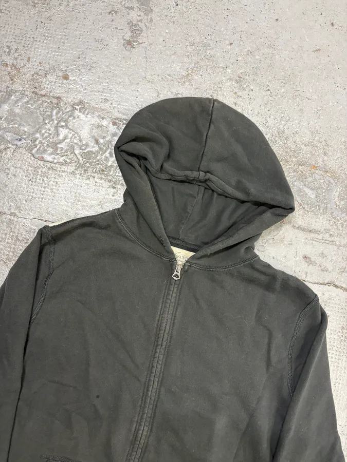 2010s Ralph Lauren Dark Green American Flag Zip-up Hoodie - Image 5