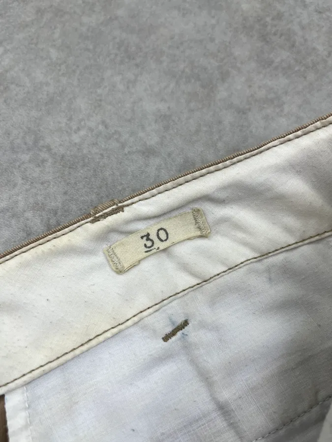 2010s Ralph Lauren Denim & Supply American Flag Distressed Beige Shorts - Image 10