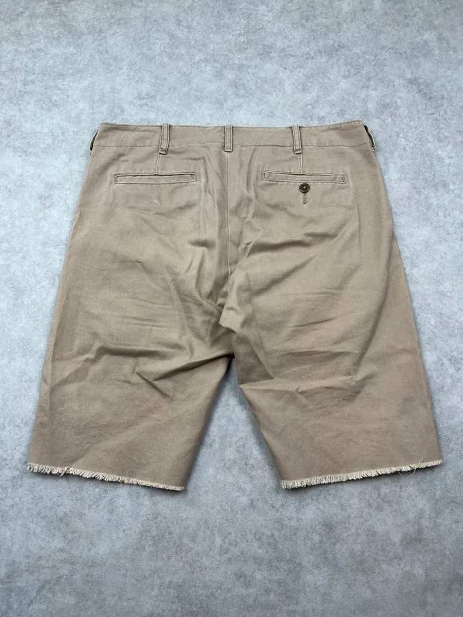 2010s Ralph Lauren Denim & Supply American Flag Distressed Beige Shorts - Image 7