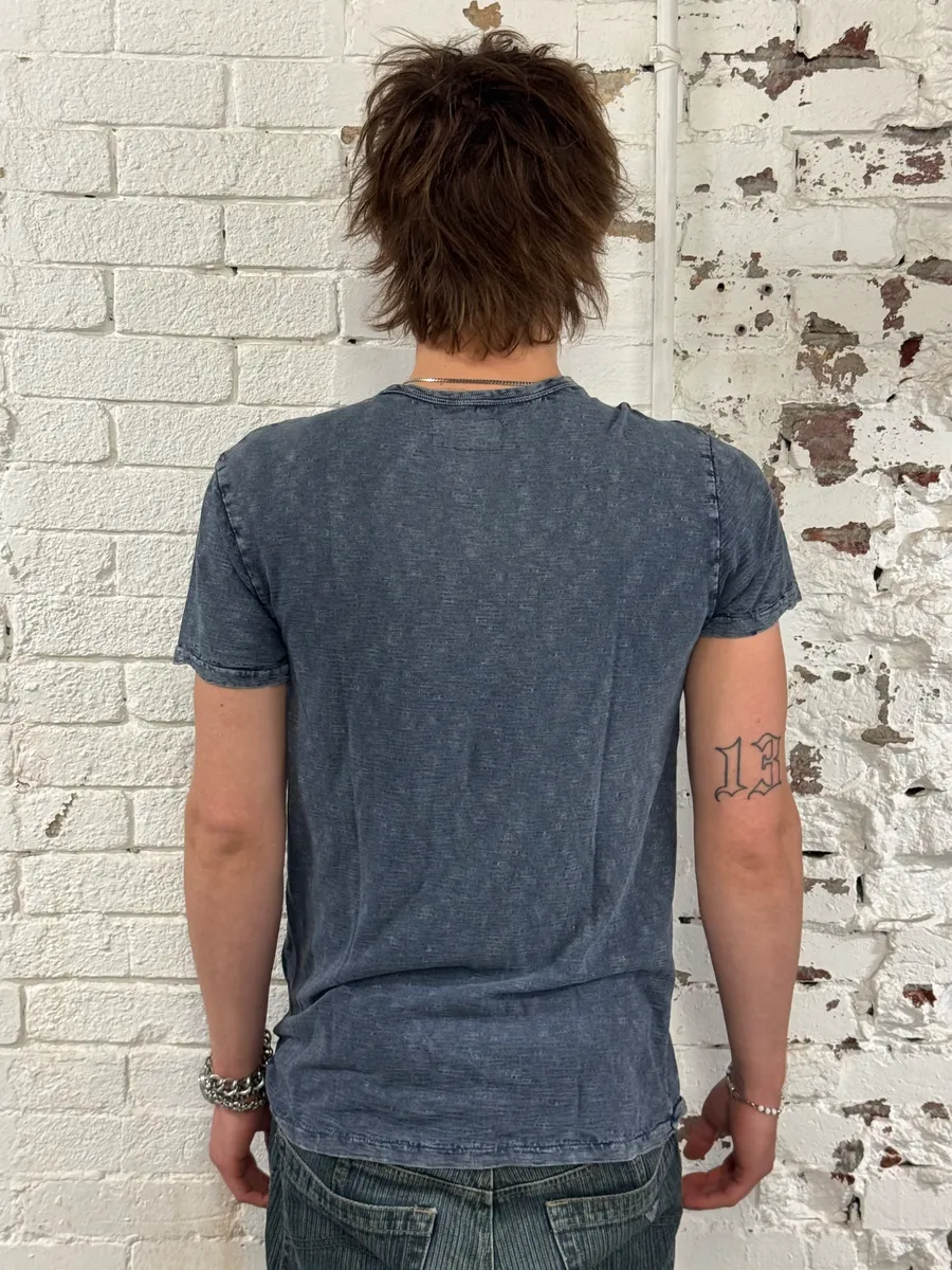 2010s Ralph Lauren Denim Supply Eagle Navy T-Shirt - Image 3