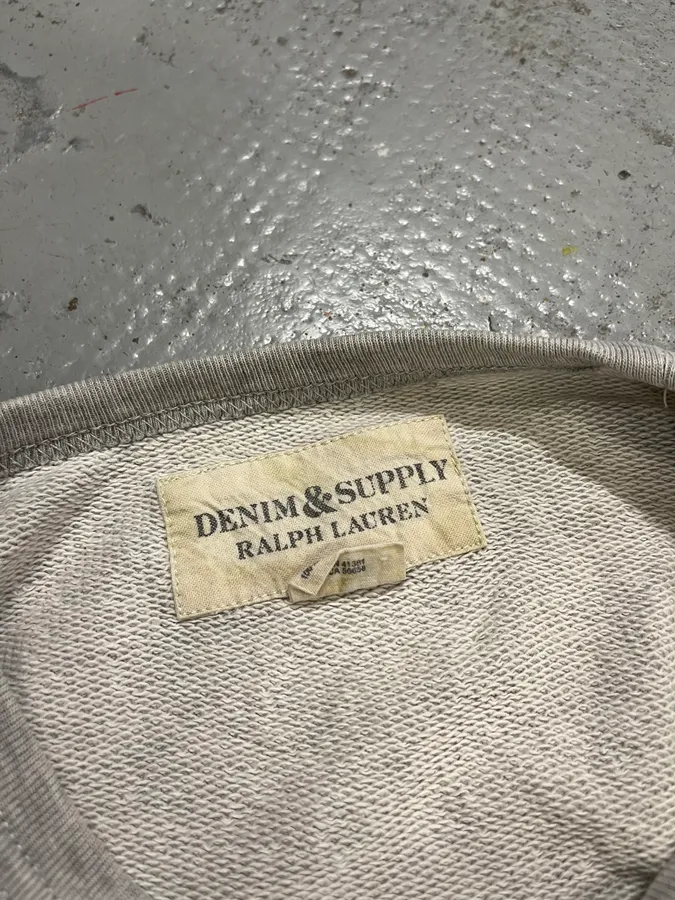 2010s Ralph Lauren Denim & Supply Motors Grey Sweater - Image 7