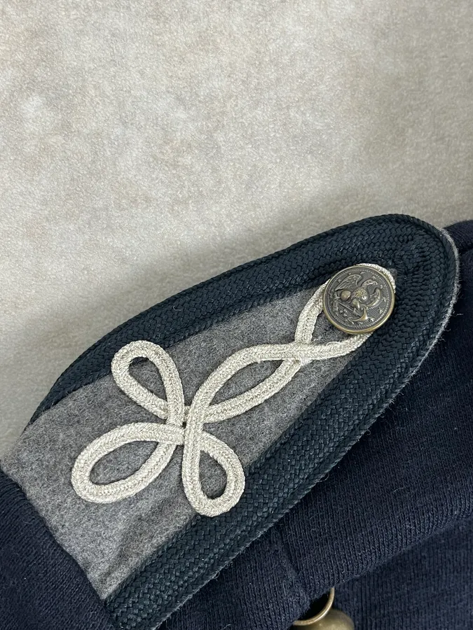 2010s Ralph Lauren Navy Embellished Buttoned Officer Jacket - Image 9