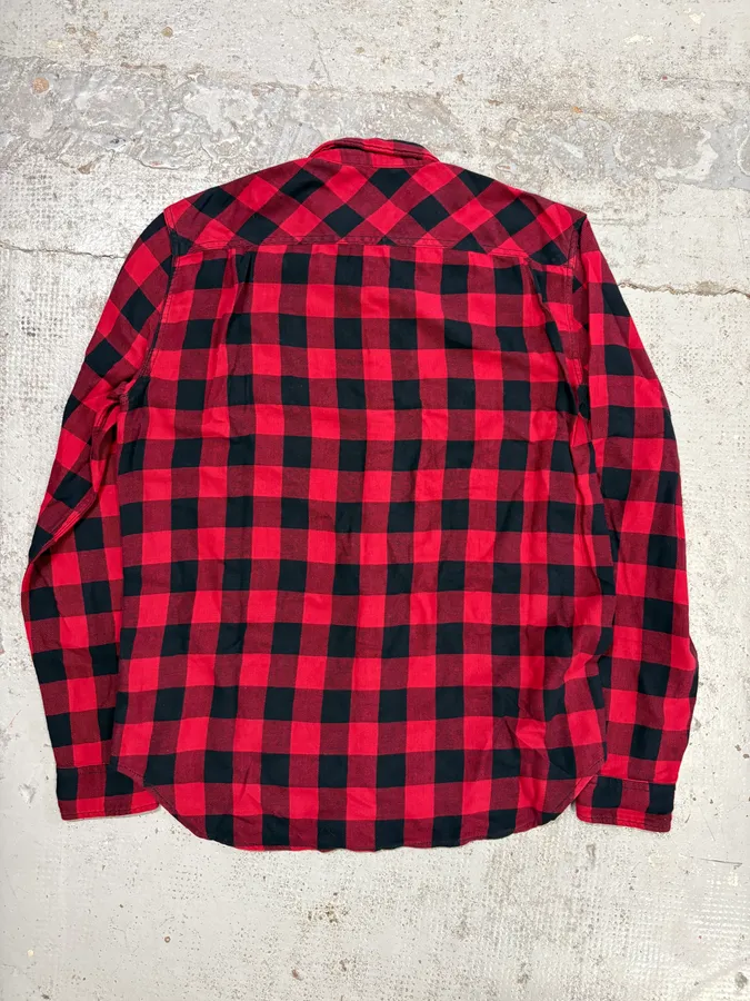 2010s Ralph Lauren Red & Black Plaid Shirt - Image 5