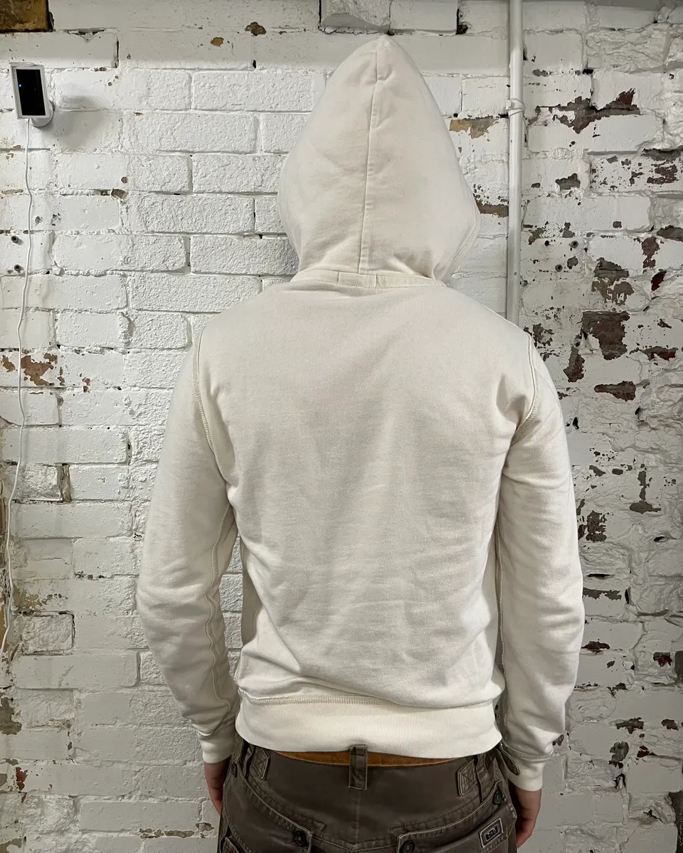 2010s Ralph Lauren USA Flag White Hoodie - Image 3