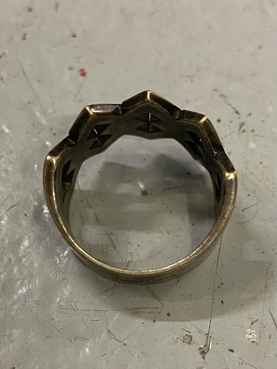 2010s Saint Laurent Woven Stainless Steel Ring - Image 4