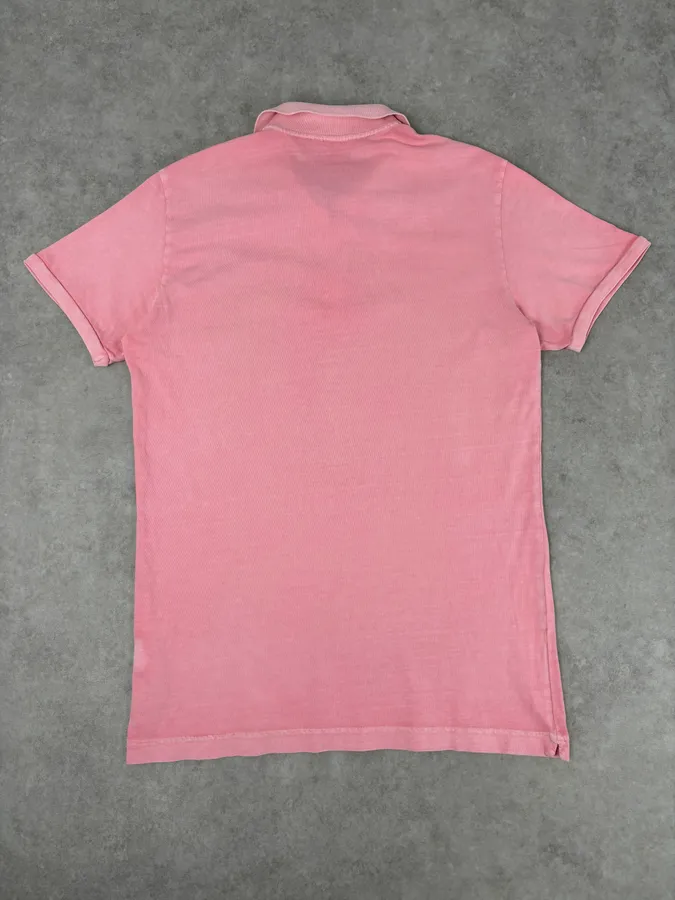 2011 Dsquared2 Pink Cotton Palm Tree Embroidered Polo - Image 5