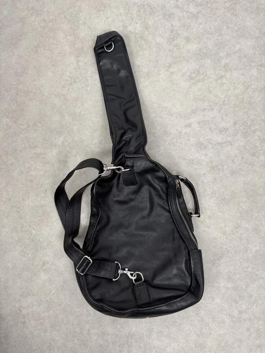 2012 Maison Margiela H&M Black Guitar Leather Bag
