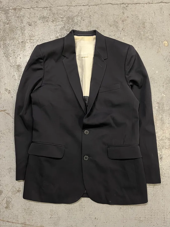 2012 Maison Margiela H&M Black Modern Blazer Jacket - Image 4