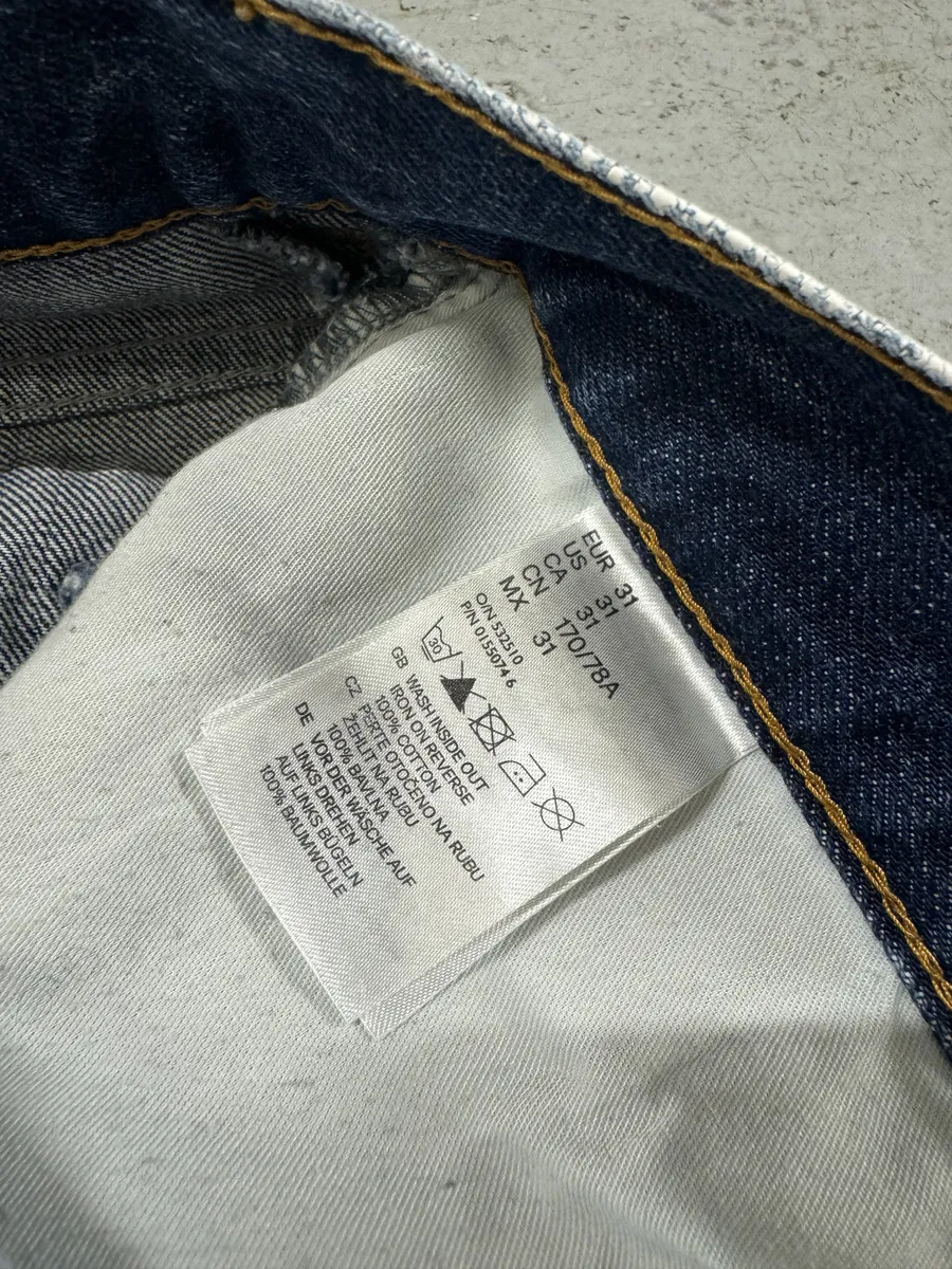 2012 Maison Margiela H&M White Painted Denim Jeans - Image 9