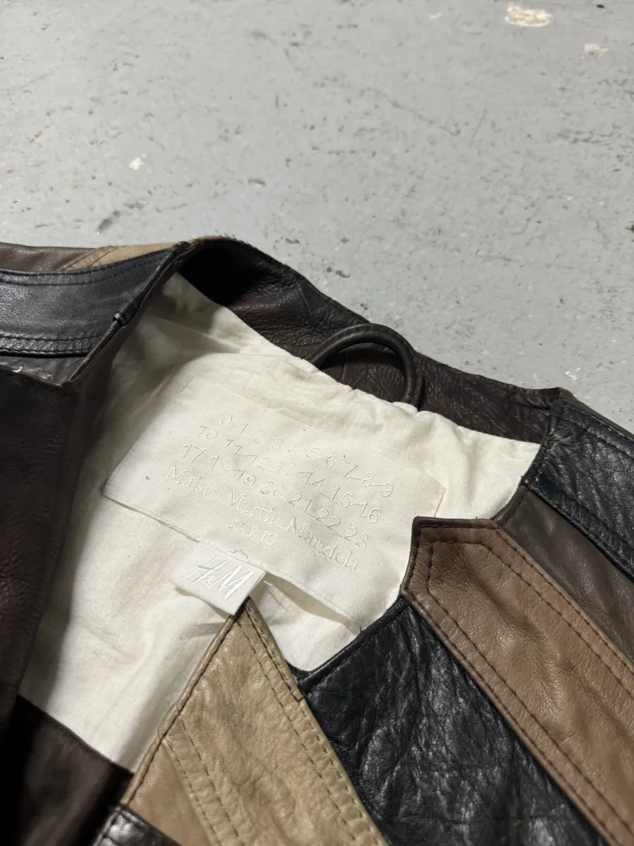 2012 Maison Margiela H&M Belt Leather Jacket - Image 17