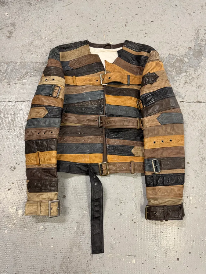 2012 Maison Martin Margiela x H&M Belt Leather Jacket