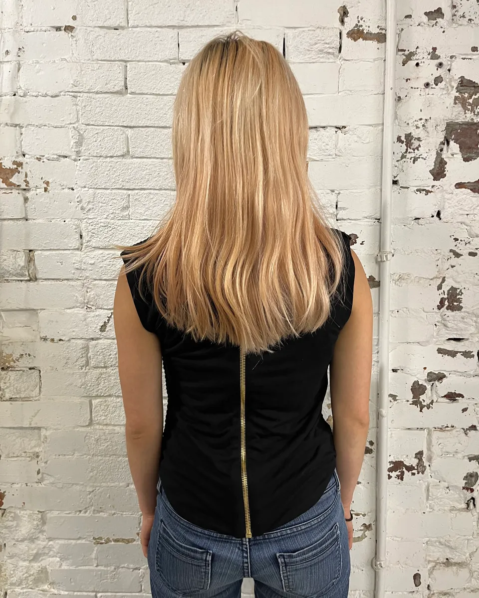 2015 Balmain H&M Gold-Beaded Black Tank Top - Image 4