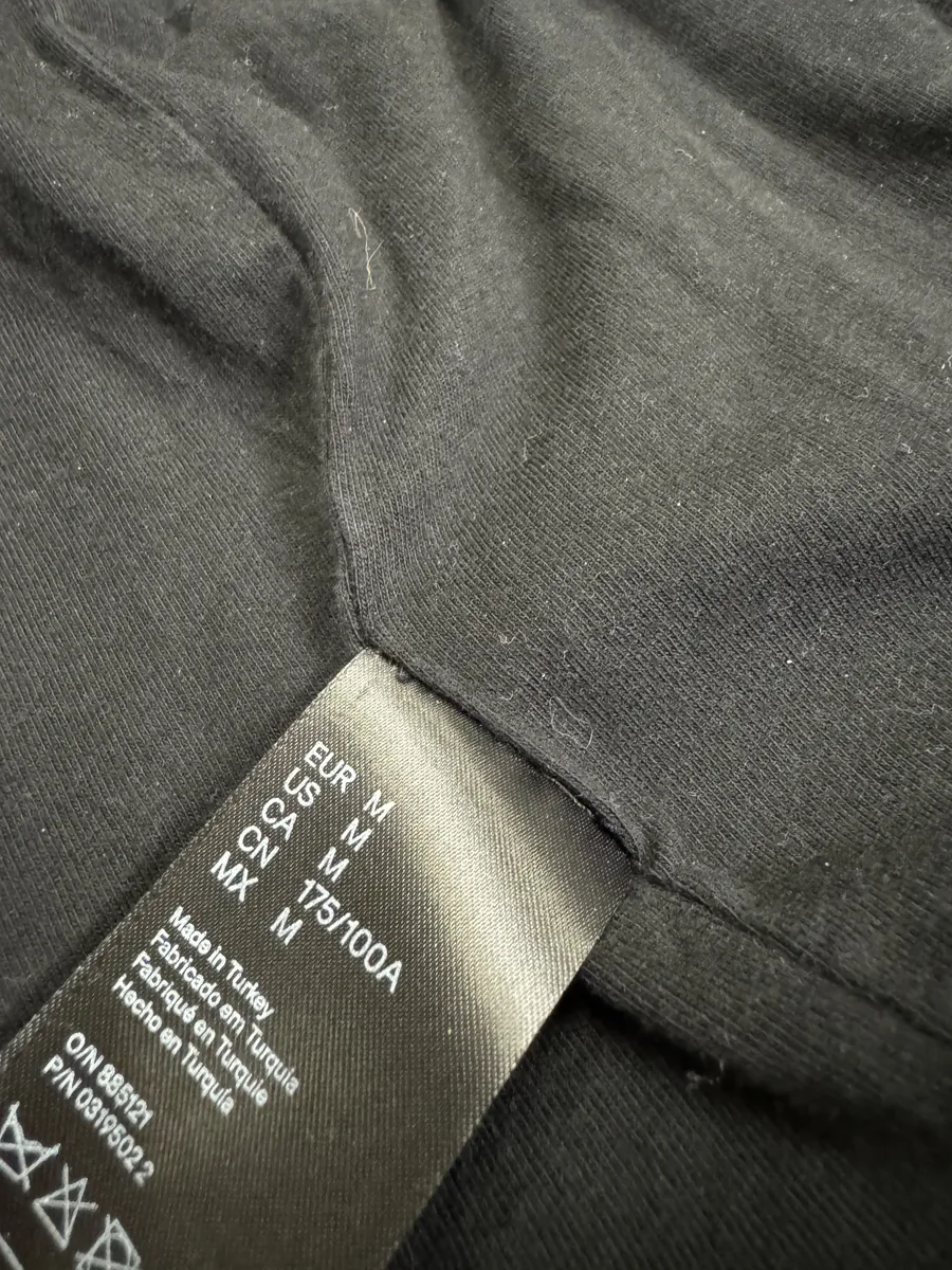 2015 Balmain H&M Black Hybrid Leather Padded Zip-Up Sweater - Image 8