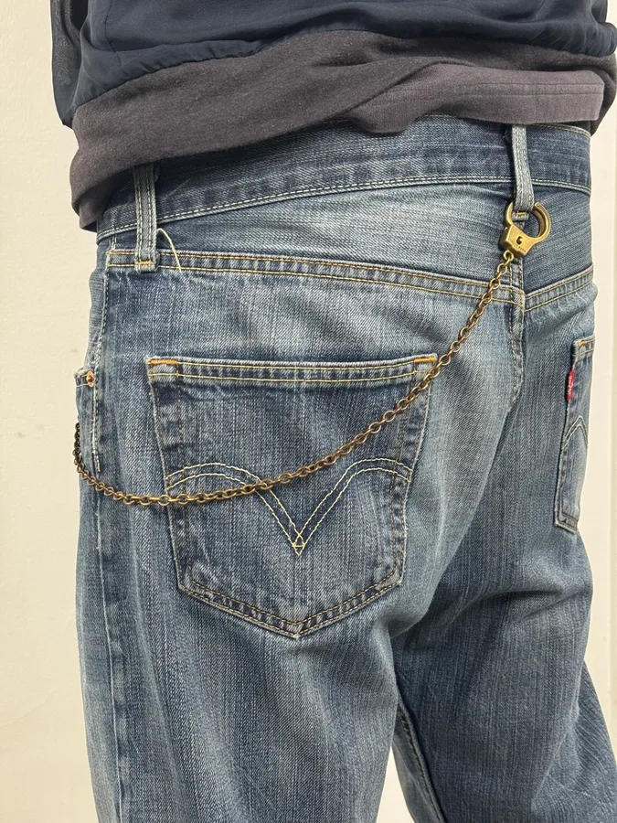 2015 Dsquared2 Gold Brass Handcuff Chain Link Penitentiary Edition - Image 3