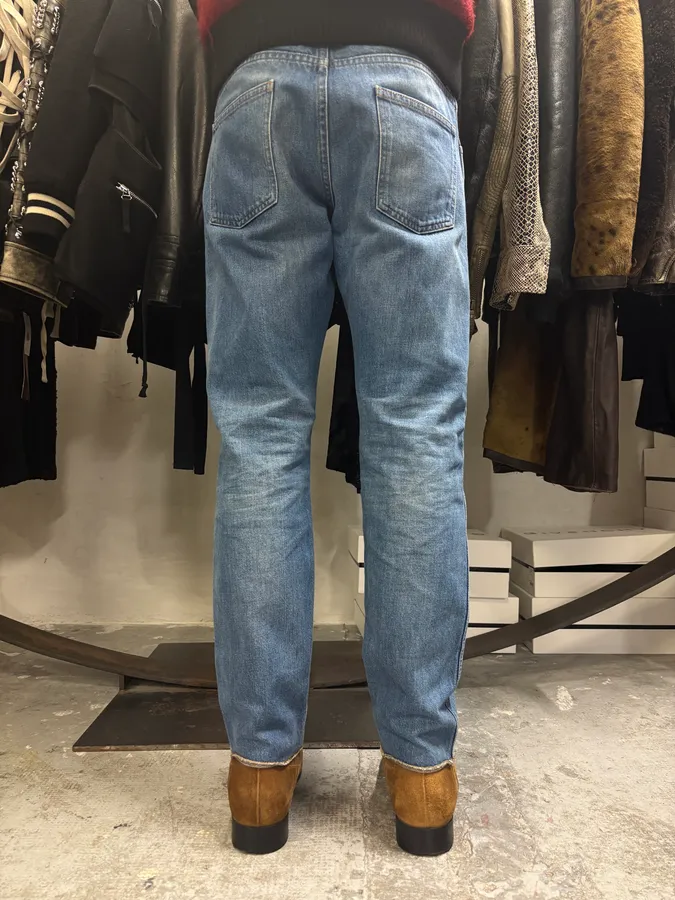 2016 Gucci Snake Emboired Denim Jeans - Image 5