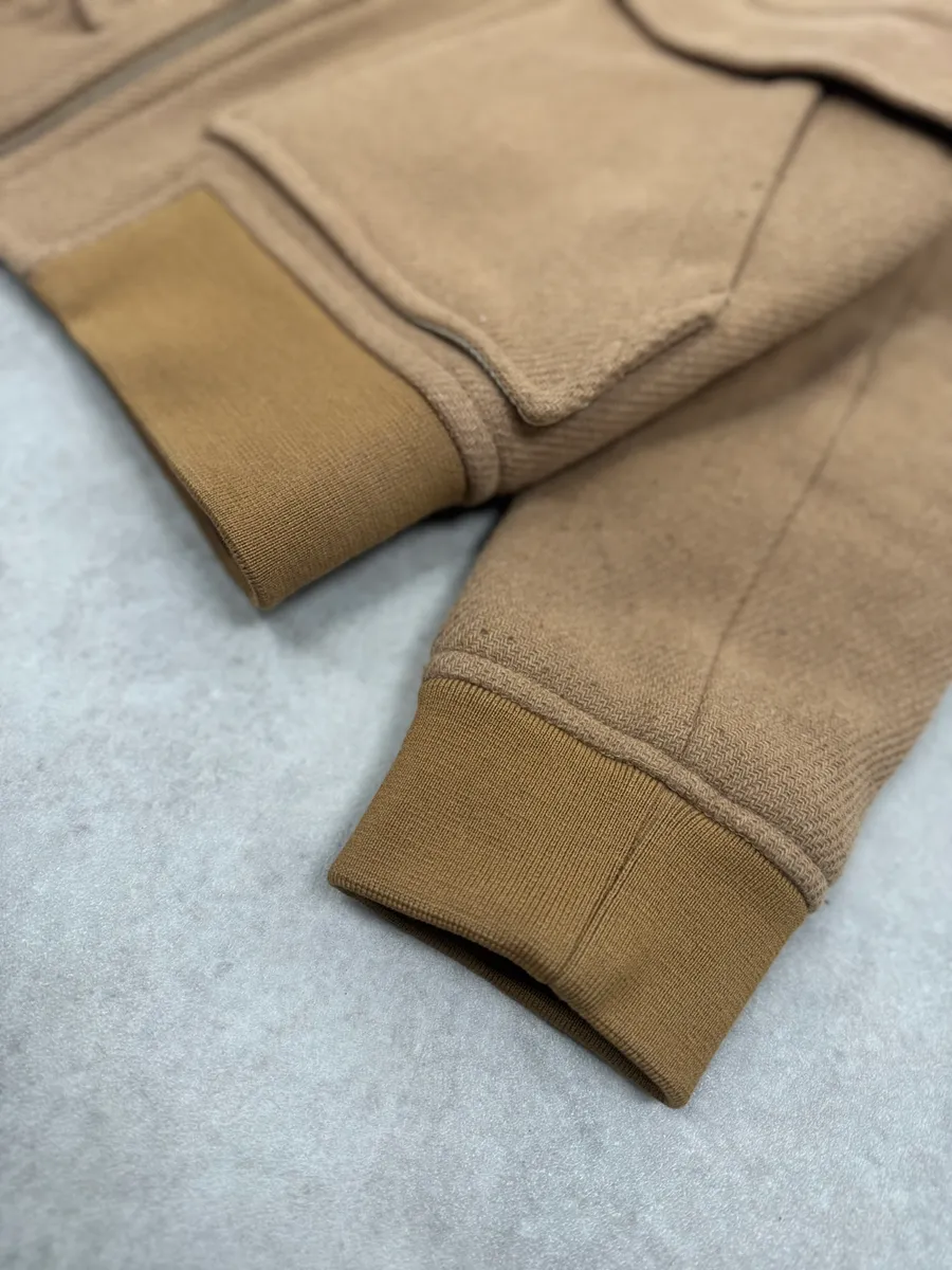 A.P.C Beige Classy Wool White Collar Jacket - Image 6