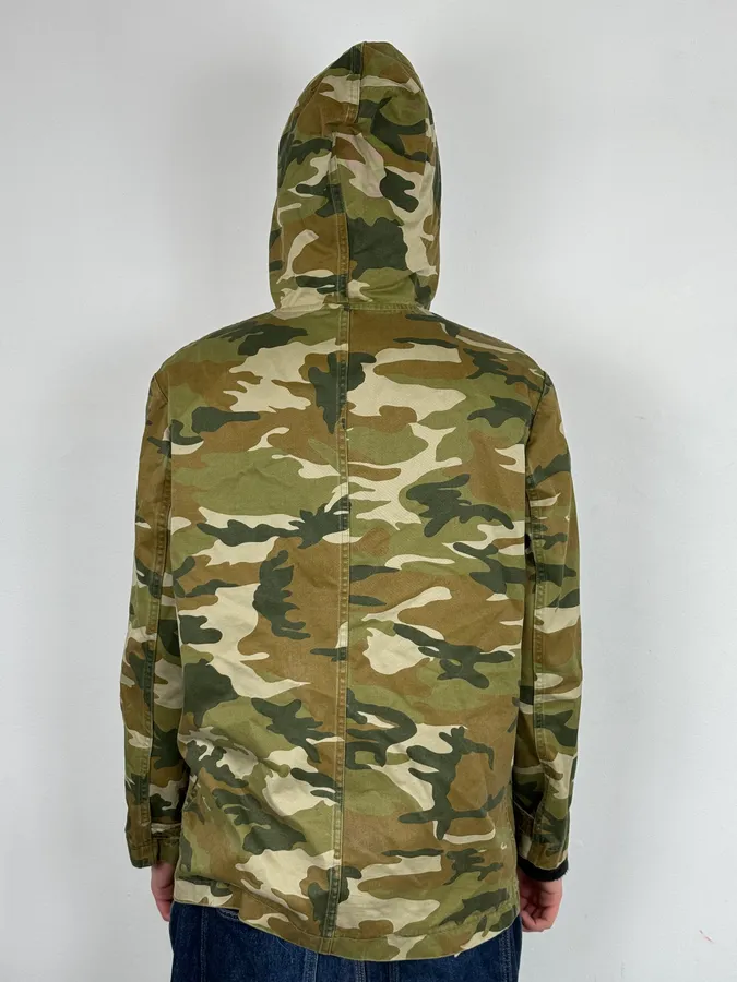 A.P.C. Khaki Camo Hooded Jacket Multi-Pocket Jacket - Image 3