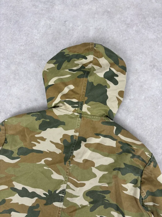 A.P.C. Khaki Camo Hooded Jacket Multi-Pocket Jacket - Image 6