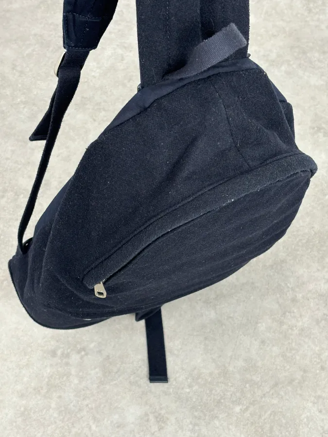 A.P.C. Navy Wool Classy Backpack - Image 10